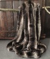 X/Large Dark Brown and off-white Cowhide Rug CR00137