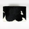 Small Black and White Cowhide Footstool 315