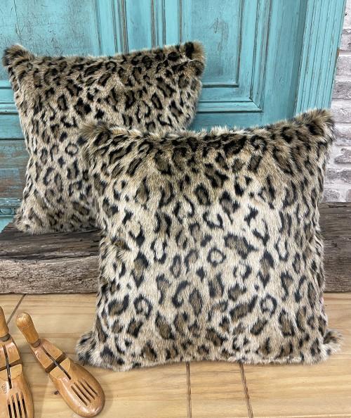 Golden Leopard Faux Fur Throw