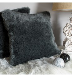 Faux Fur Cushions, Badger Faux Fur Cushion , faux-fur-throws