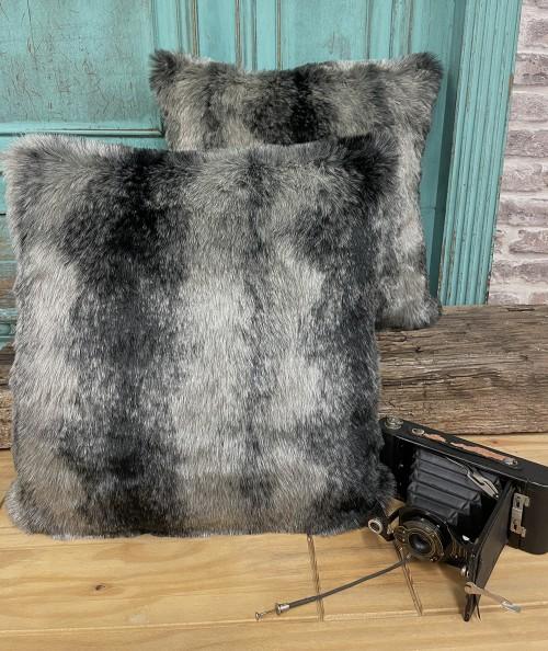 Faux Fur Cushions, Baby Blue Faux Fur Cushion , faux-fur-throws