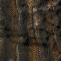 Black Pheasant Faux Fur Throw