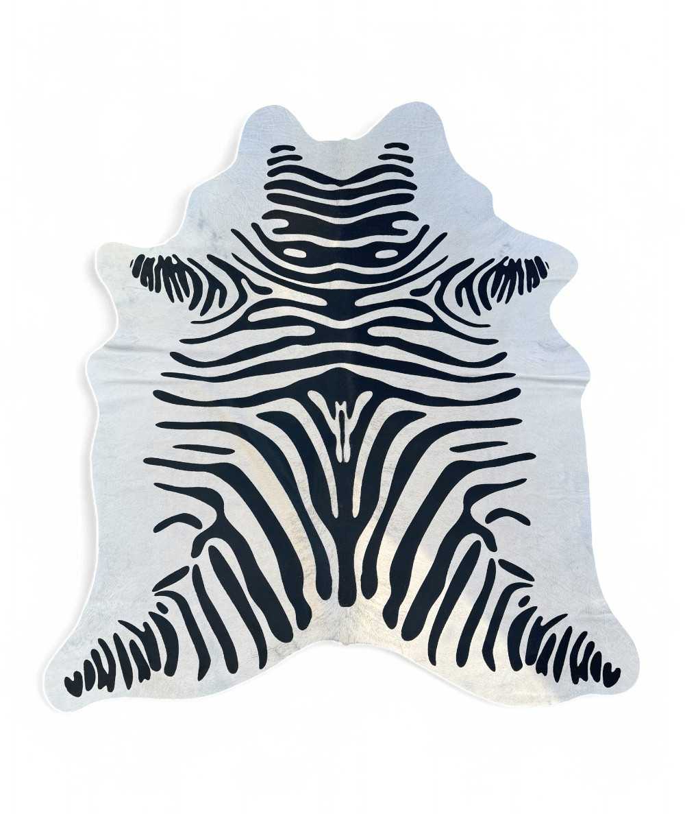 Large Printed Zebra Cowhide CR00220 Large Printed Zebra Cowhide CR00220