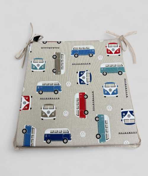 Classic camper printed tapered seat pads
