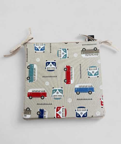 Classic Camper Print Square Shaped Seat Pads