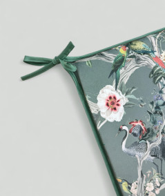 Square Velvet Chinoiserie Chair Pads