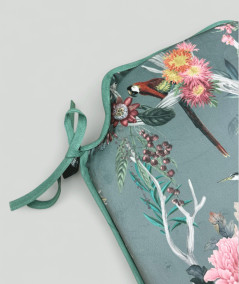 Velvet Chinoiserie Spindle Chair Pads