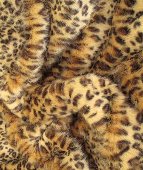 Leopard print craft fabric