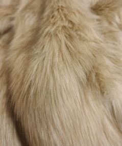 Luxury long-haired pale beige craft fur