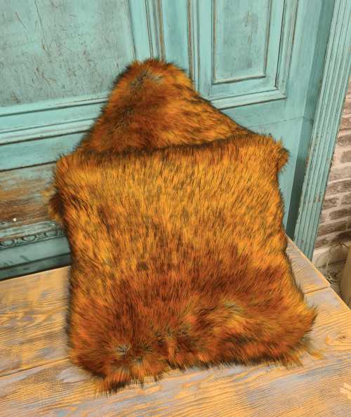 Luxury long haired faux fur cushions