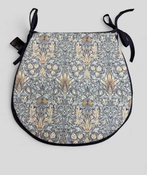 D Shaped Seat Pads Snakeshead Denim