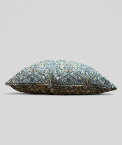 Blue patterned square scatter cushions
