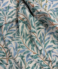 William Morris Printed Tapestry Fabric Willow Bough Seaspray