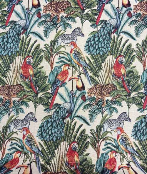 Rainforest Natural Tapestry Fabric