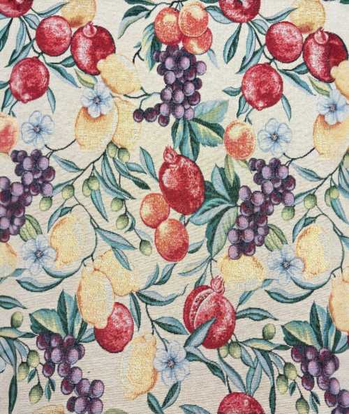 Natural Fruit Tapestry Fabric