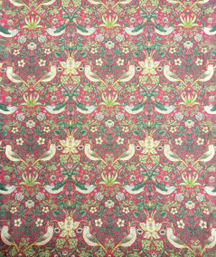 Strawberry Thief Crimson Fabric