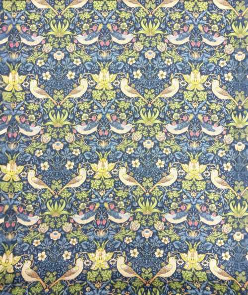Strawberry Thief Navy Fabric
