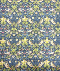 Strawberry Thief Navy Fabric