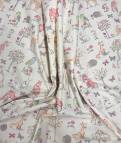 Multicoloured animal print fabric