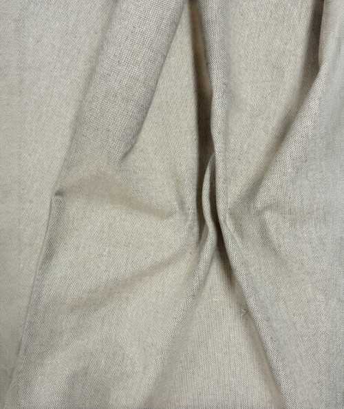 Plain Beige Coloured Linen Fabric