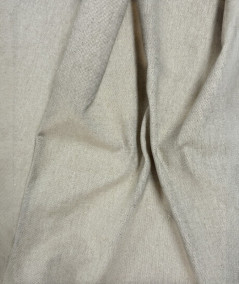 Plain Beige Coloured Linen Fabric
