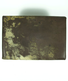 Small Brown & Gold Hair on Hide Footstool 321