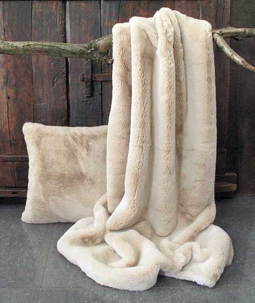 Richmond Beige Faux Fur Runner