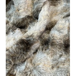 Testen van Grijze Wolf Kunstbont Plaid