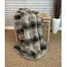 Lancement du plaid en fausse fourrure de loup gris