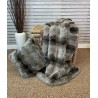 Testing Grey Wolf Faux Fur Throw