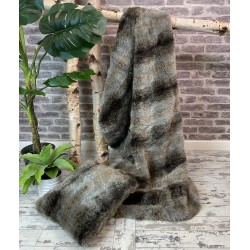 Testen van Grijze Wolf Kunstbont Plaid