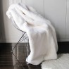 Cream Faux Fur Throw | Fake Fur Throw Richmond Cream