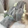 Luxury Taupe Fur Throw | Synthetic Fur Blanket | Richmond Taupe