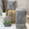 Luxuriöse Taupe-Fell-Decke | Synthetische Felldecke | Richmond Taupe