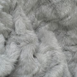 Light Grey Faux Fur Throw | Large Grey Sofa Throw | Gray Fur Throws