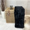 Black Fur Throw | Black Fake Faux Fur Throw | Black Panther Throw
