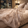 Coperta in Finta Pelliccia Beige | Coperta in Finta Pelliccia | Coperta in Pelliccia di Mandorla Richmond
