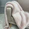 Coperta in Finta Pelliccia Rosa | Coperta in Pelliccia Sintetica Rosa | Copriletto Rosa Richmond