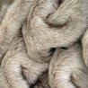 Beige Kunstfell-Decke | Große Kunstfell-Decke | Tundra-Wolf-Fell-Decke