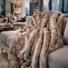Coperta in Pelliccia Sintetica | Plaid in Pelliccia Finta | Grande Plaid in Pelliccia Sintetica | Marmotta
