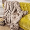 Faux Fur Blanket | Fake Fur Throw | Large Faux Fur Throw | Groundhog