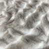 Beige Gestreepte Faux Fur Plaid | Rendierbont Deken | Luxe Bont Plaids