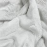 Silberner Kunstpelzüberwurf | Silberner Fuchspelzdecke | Luxuriöse Pelz-Bettdecke
