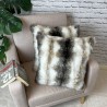 Faux-Fell-Kissen Italienischer Wolf | Fellkissen | Faux-Fell-Kissenbezug