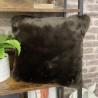 Braune Kunstfellkissen | Braune Fellkissenbezüge | Braune Sofakissen