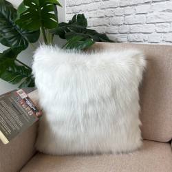 Coussins en fausse fourrure crème | Coussins crème | Housses de coussin Deluxe Polar