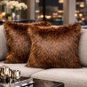 Faux Fur Kussens | Bruine Bont Kussenhoezen | Raynard Bont Kussens