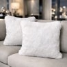 Cuscini in Finta Pelliccia Crema | Cuscini di Lusso in Pelliccia Crema | Cuscini Premium