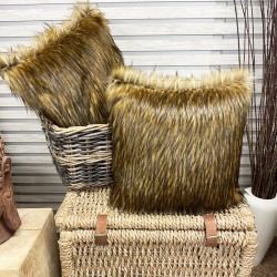 Coussin en Fausse Fourrure de Renard | Coussins et Oreillers en Fourrure de Renard | Housse de Coussin