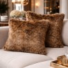 Mink Faux Fur Cushions | Luxury Long Haired Fur Cushion Covers & Pillows